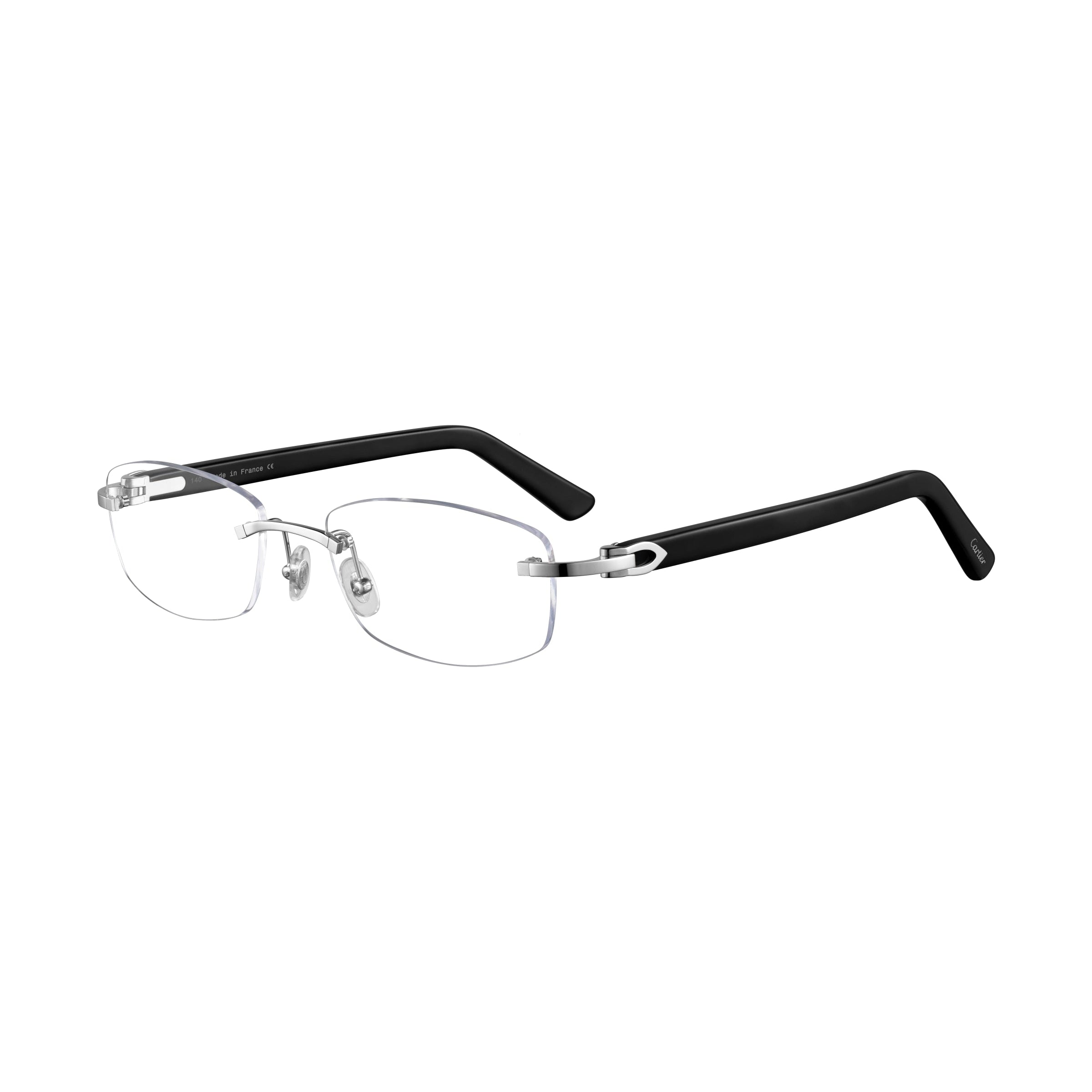 CARTIER リムレスメカネ CT0048O 004 Cartier - C Décor - CT0048O (004) – Good See Co.
