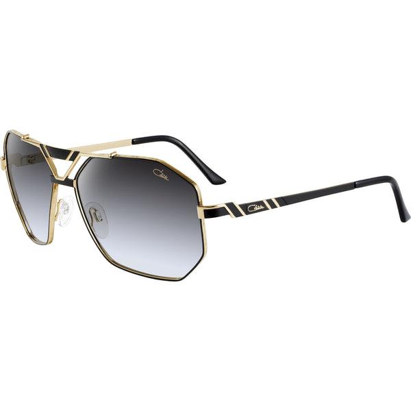 Black and Gold metal accents Aviator shape Gradient tinted lenses Lens size: 63 mm | Bridge: 15 mm  100 % UV protection Made in Germany Case and lens cloth included